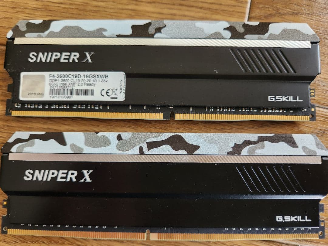 B*n様 G.SKILL Sniper X DDR4 16GB (2x8GB)