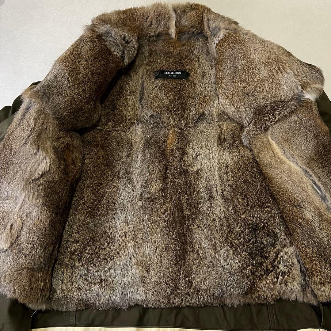 STRASBURGO WORKS 日本製 ファー付ミリタリーコート L