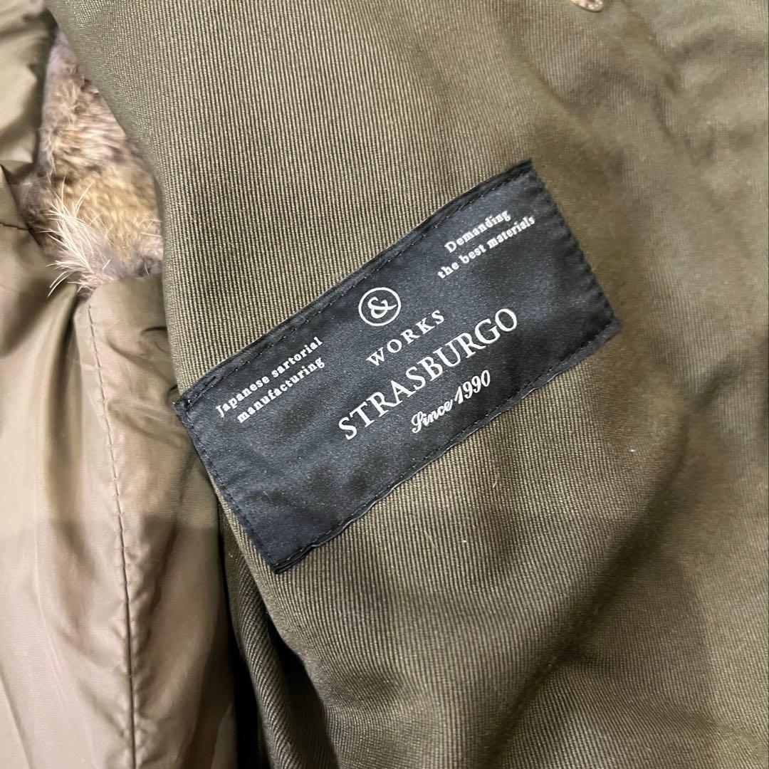 STRASBURGO WORKS 日本製 ファー付ミリタリーコート L