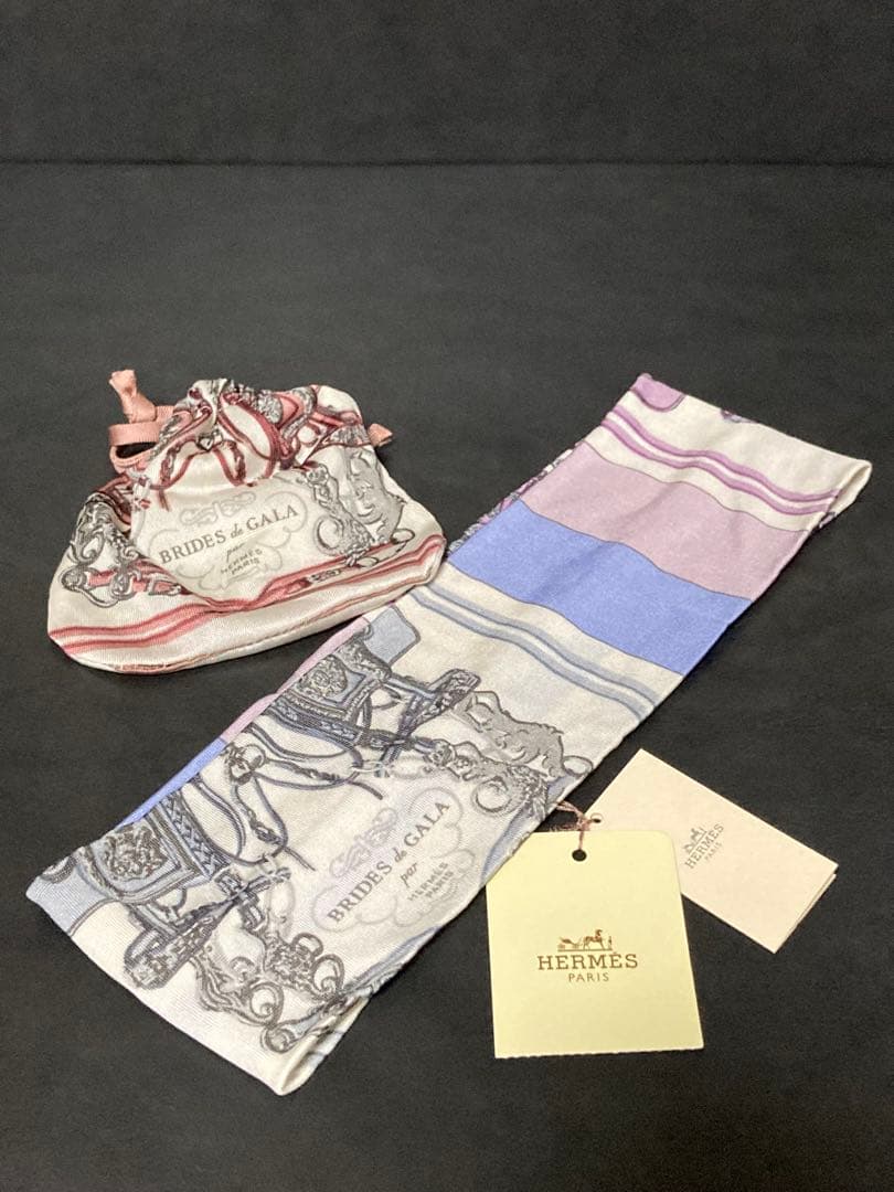 未使用⭐︎ HERMES エルメス　BRIDES & GALA シルク ヘアバンド