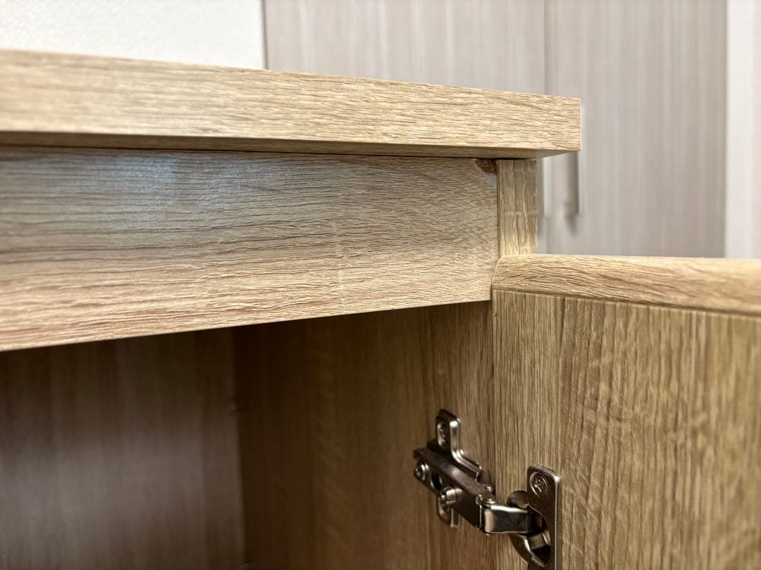 【あきら】LOWYA キャビネット サイドボード キッチンカウンター