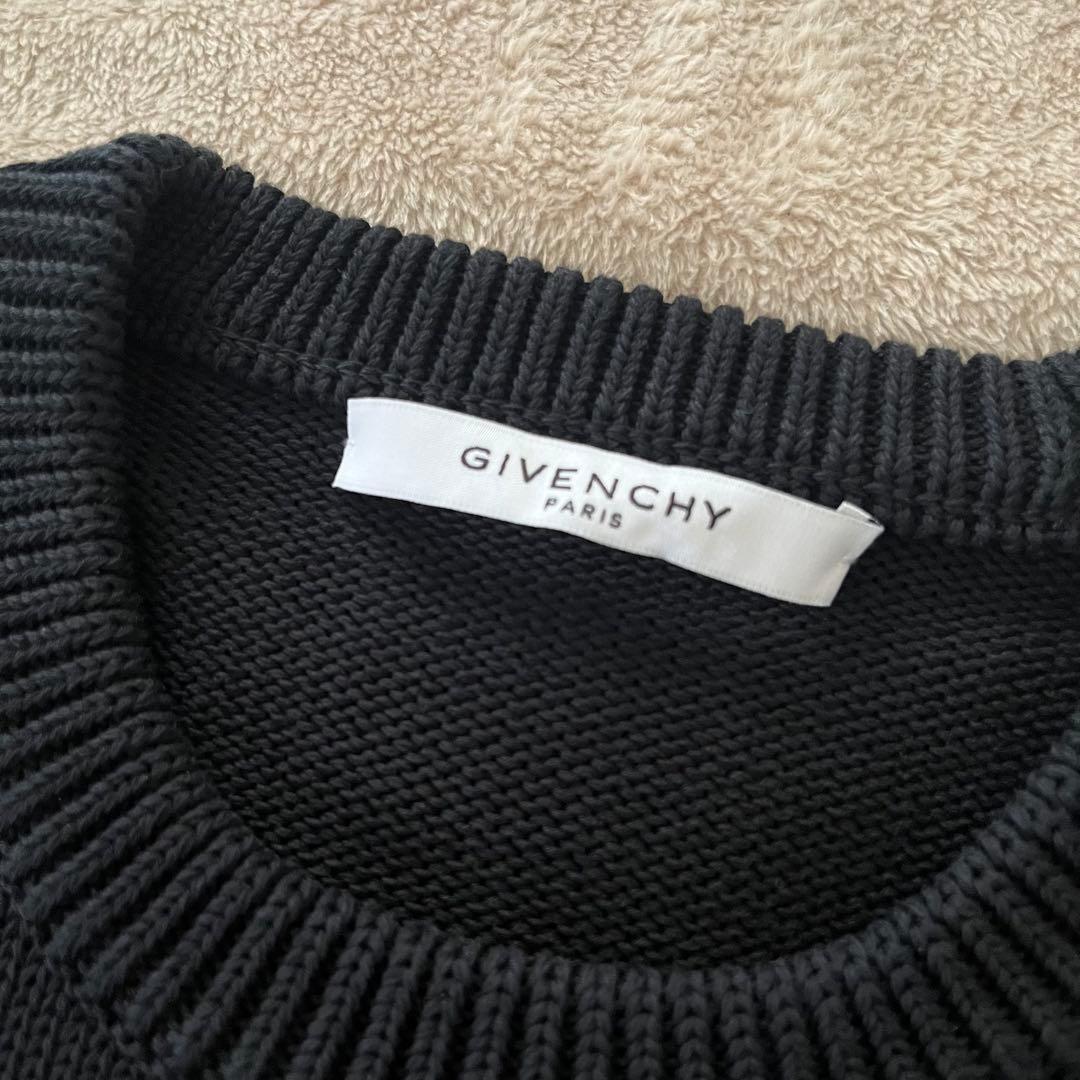 【美品】GIVENCHY ジバンシー リバース ロゴ ニット メンズニット