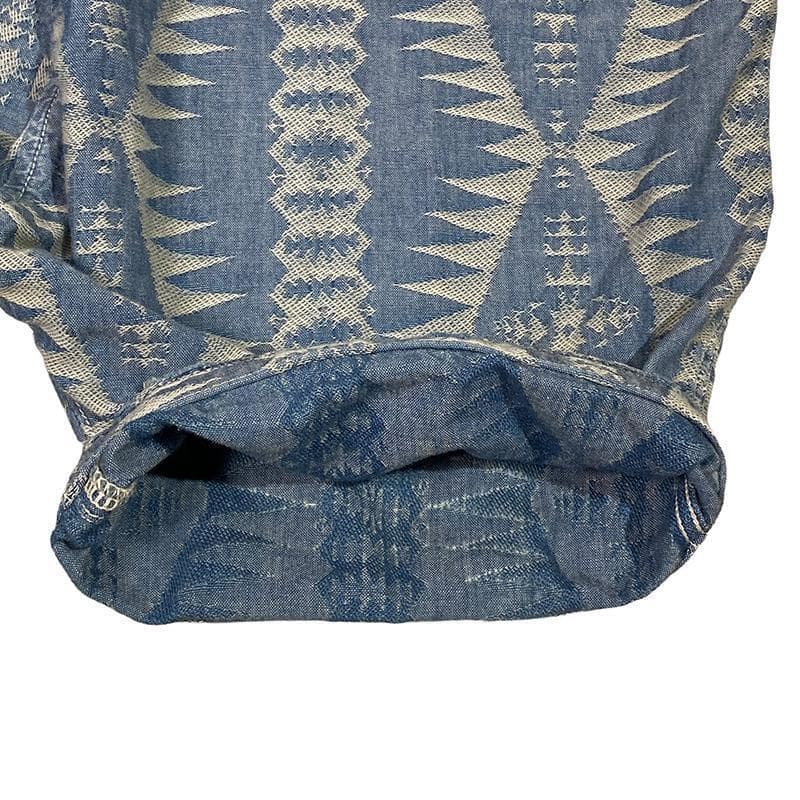 CAPITAL キャピタル サルエル パンツ L 総柄 ブルー