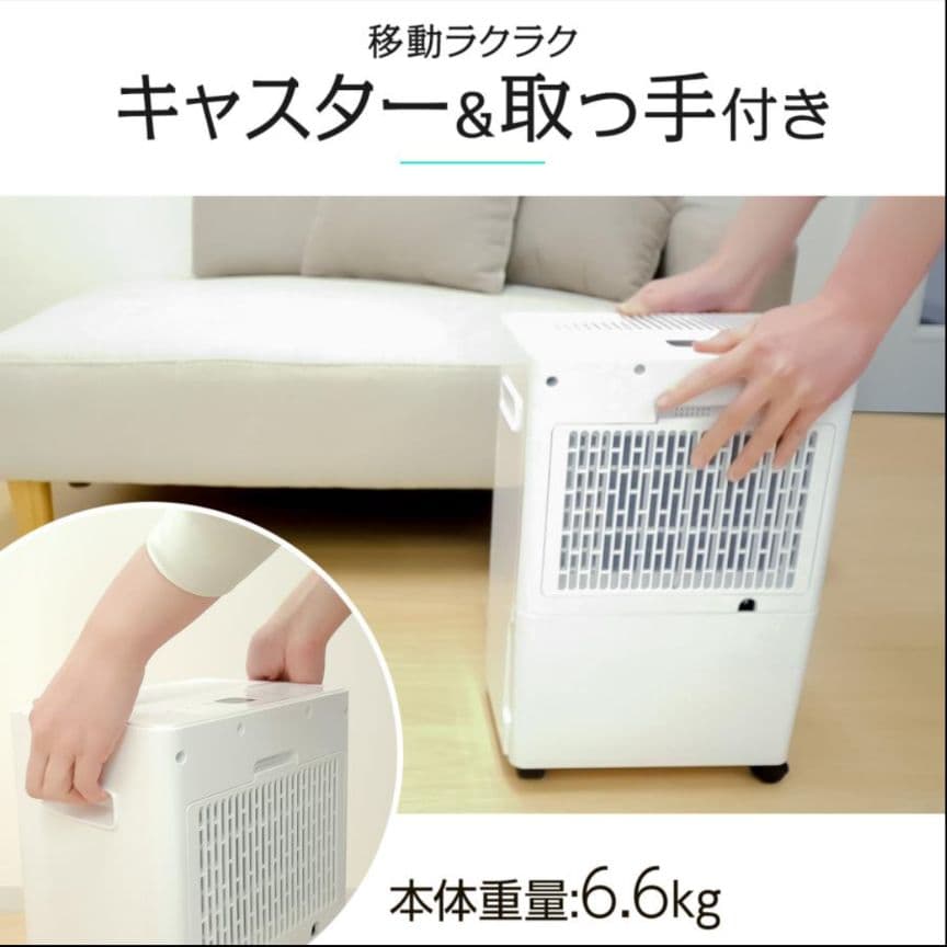 除湿機 衣類乾燥 小型 家庭用 コンプレッサー式 パワフル除湿 強力除湿