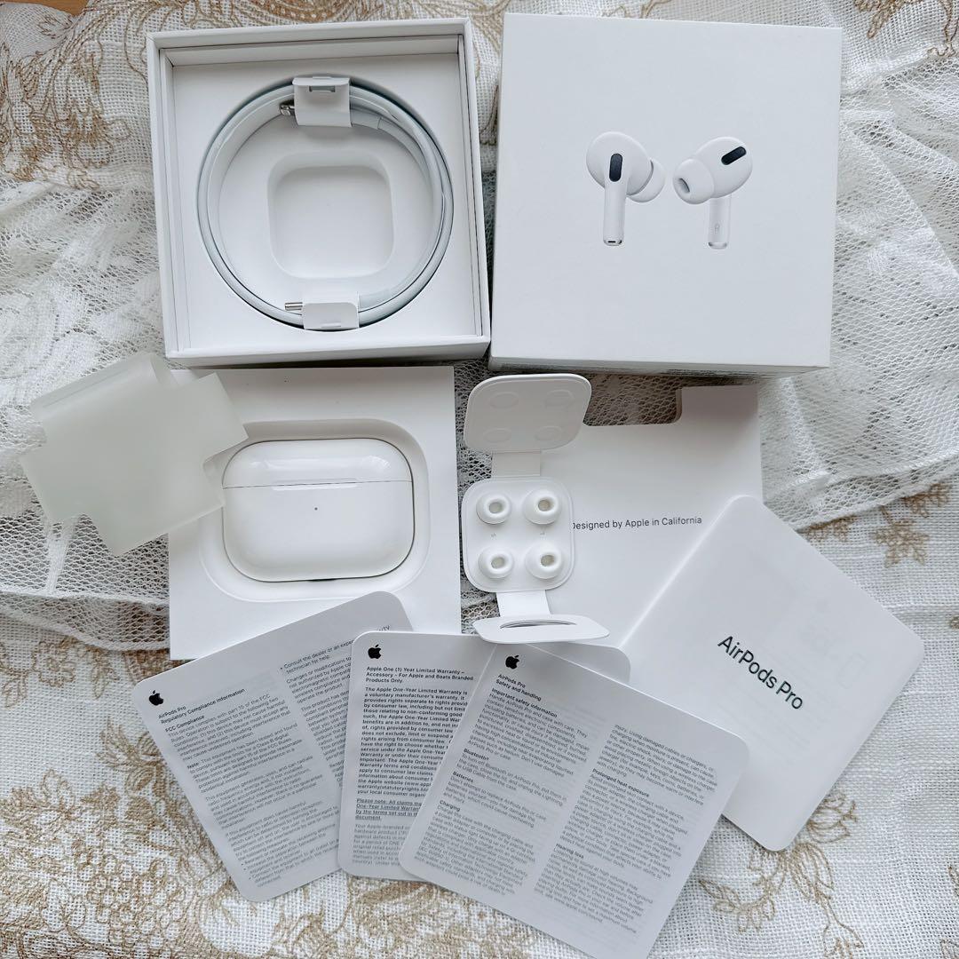 【Apple】AirPods Pro 第1世代 アップル イヤホン 正常稼働品
