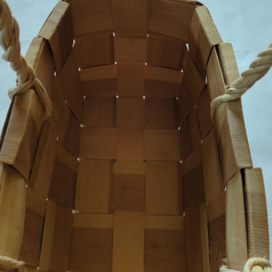 エストニア製長方形バスケット 北欧　カゴアミドリ