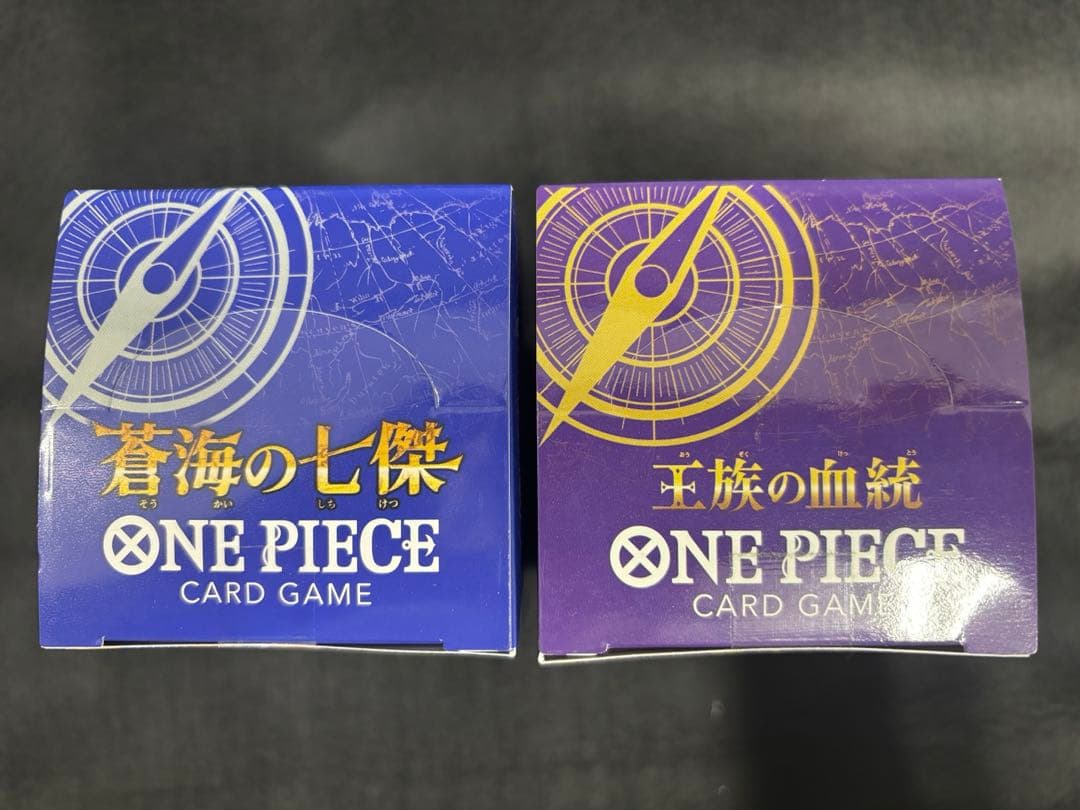 ワンピースカード　ＢＯＸ　蒼海の七傑　王族の血統　各1セット