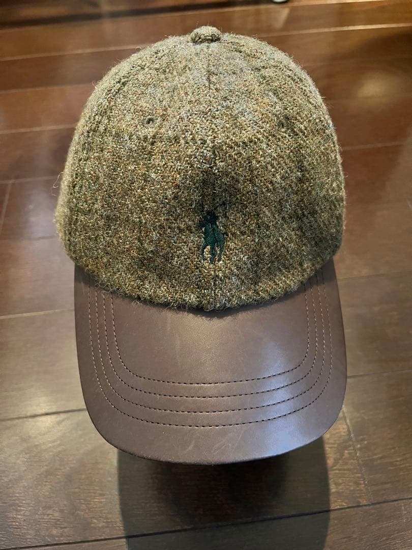 ポロラルフローレン ウールレザーキャップ