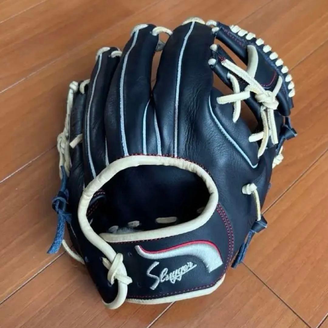 久保田スラッガー　軟式　KSN-SR1　直刺繍　限定　KSブラック×トレンチ