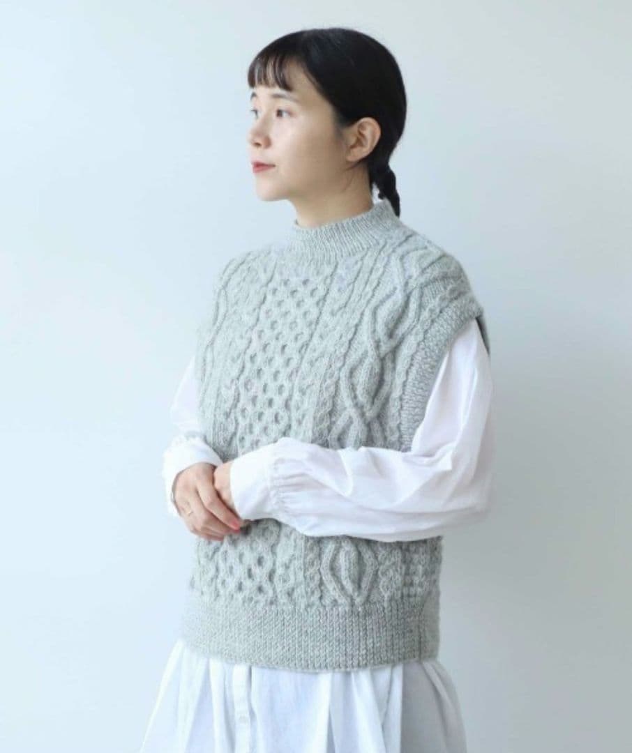 yuni ハンドニットベスト