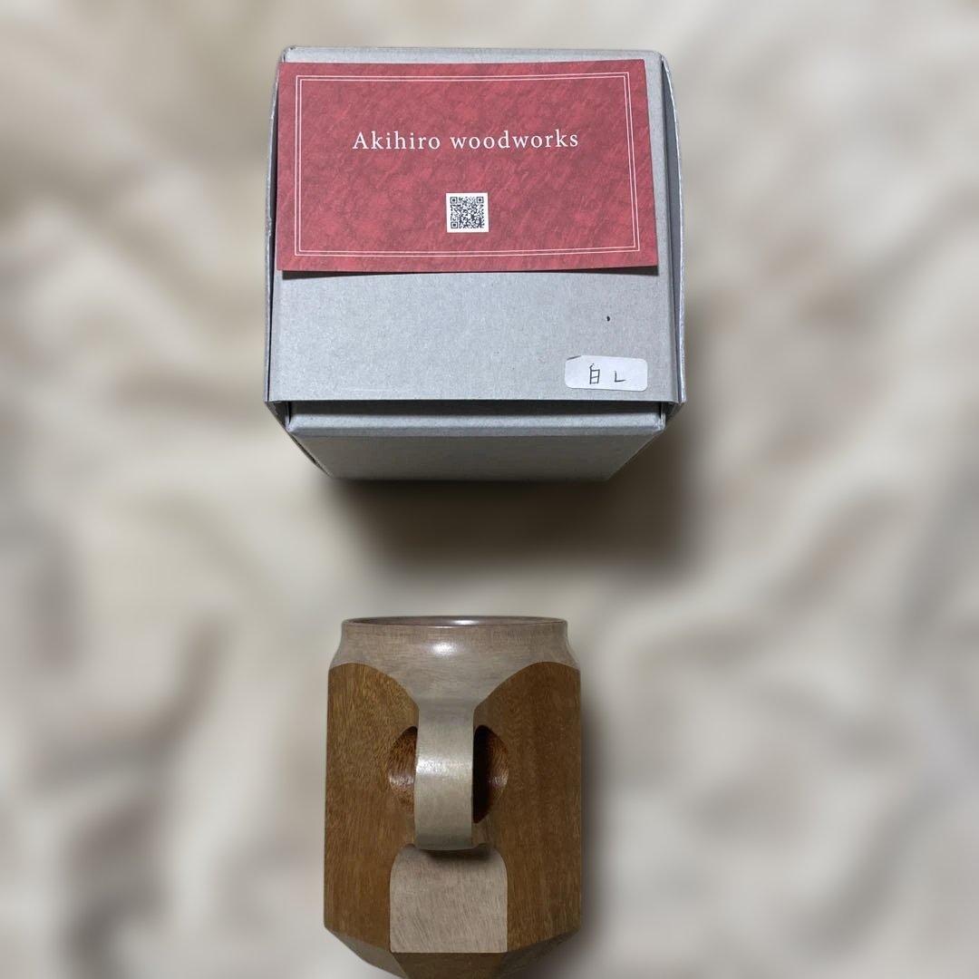 アキヒロウッドワークス　ブルーボトルコーヒーコラボ　白漆ジンカップL