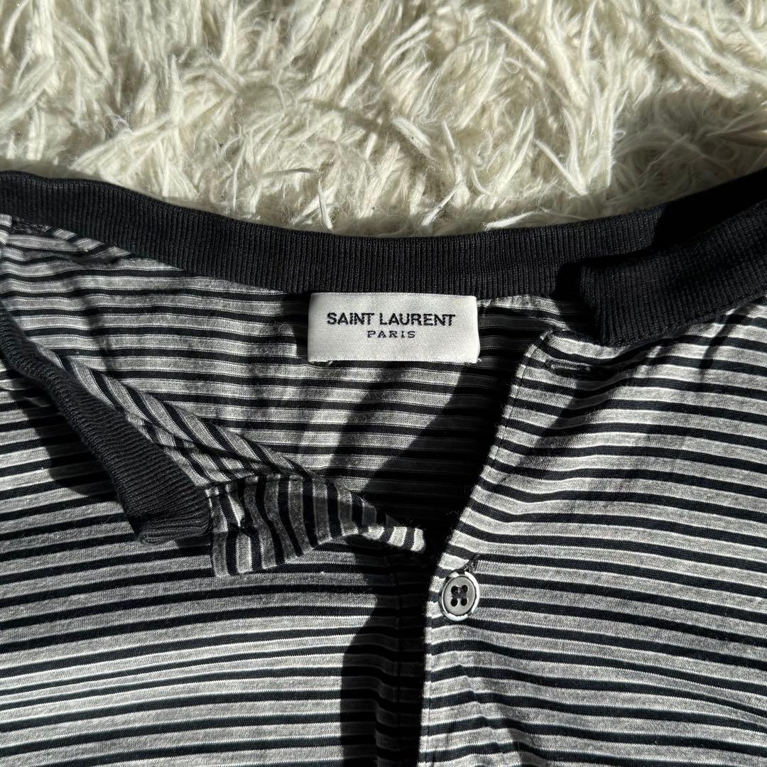 SAINTLAURENT カサンドラ　ボーダー　半袖　ポロシャツ　Sサイズ