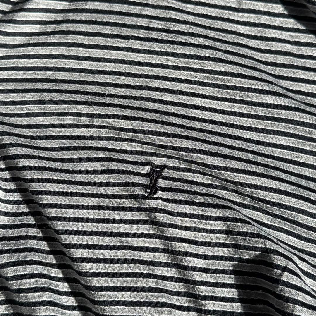 SAINTLAURENT カサンドラ　ボーダー　半袖　ポロシャツ　Sサイズ