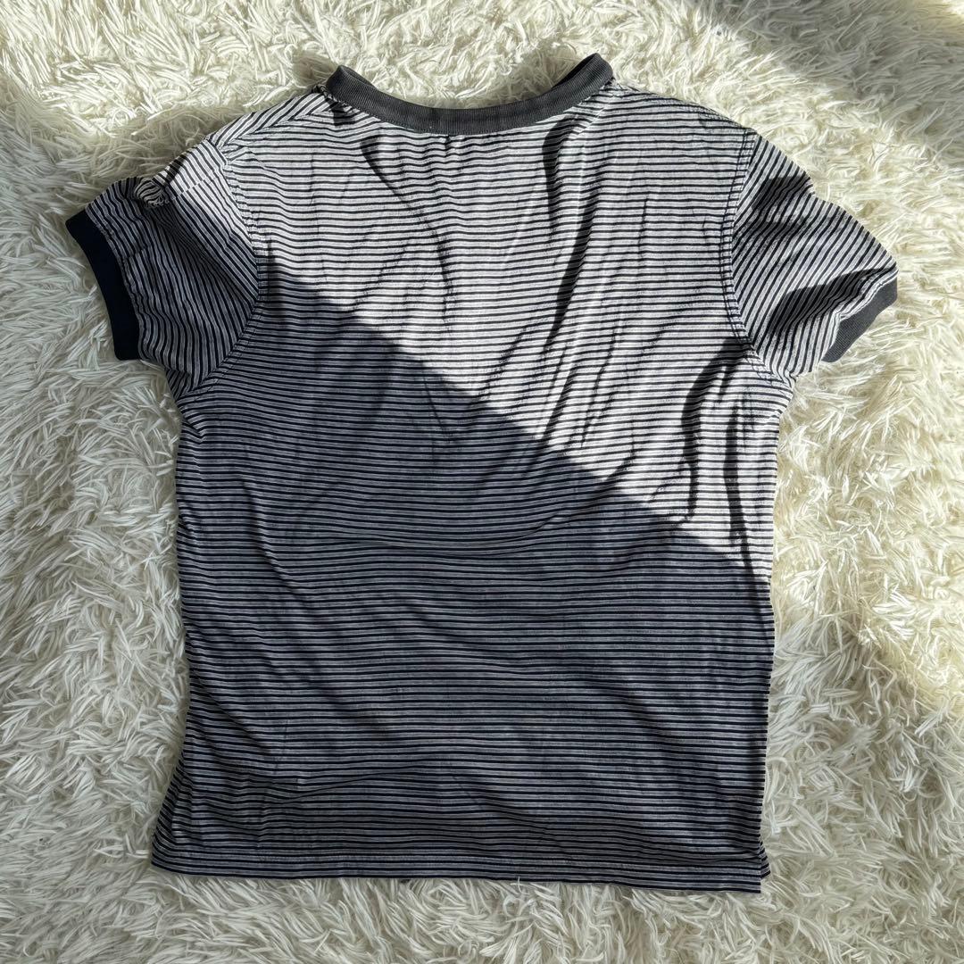 SAINTLAURENT カサンドラ　ボーダー　半袖　ポロシャツ　Sサイズ