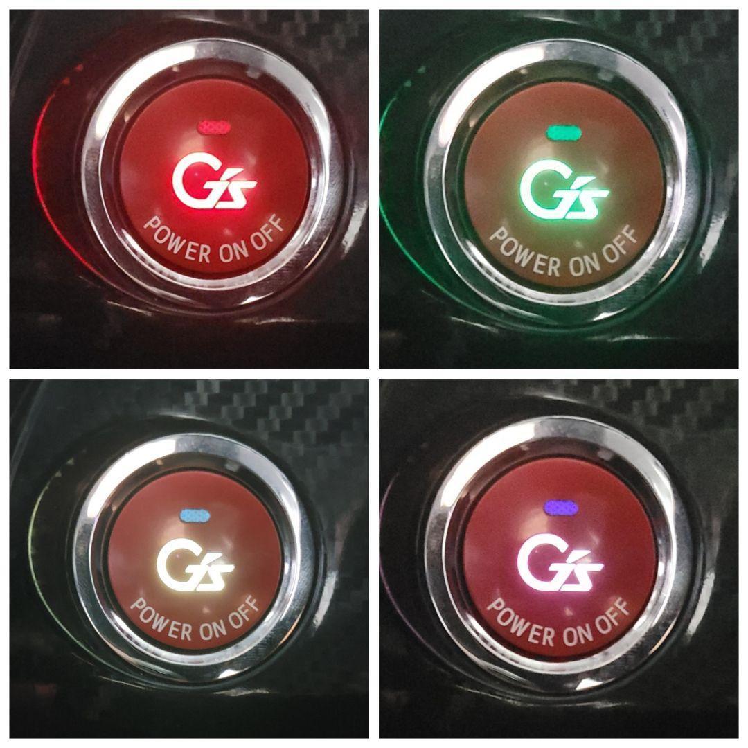 30プリウス G's スタートボタン 11ピン レインボーLED打ち替え 美品