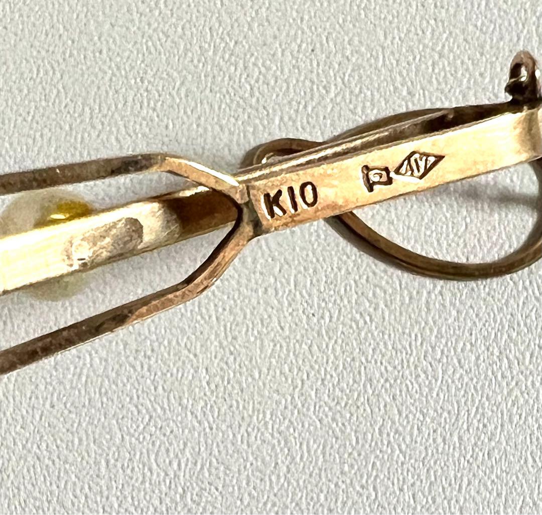 ネクタイピン　パールk10.とsilver 2個セット