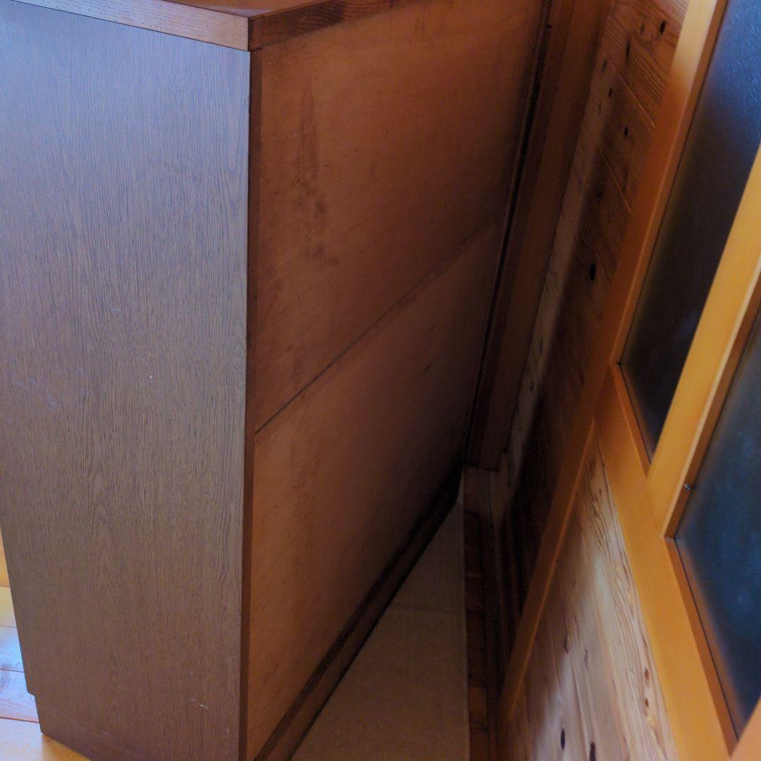 【レトロ味わい深いお引き取り発送対応】木製チェスト 10引き出し ウッドカラー