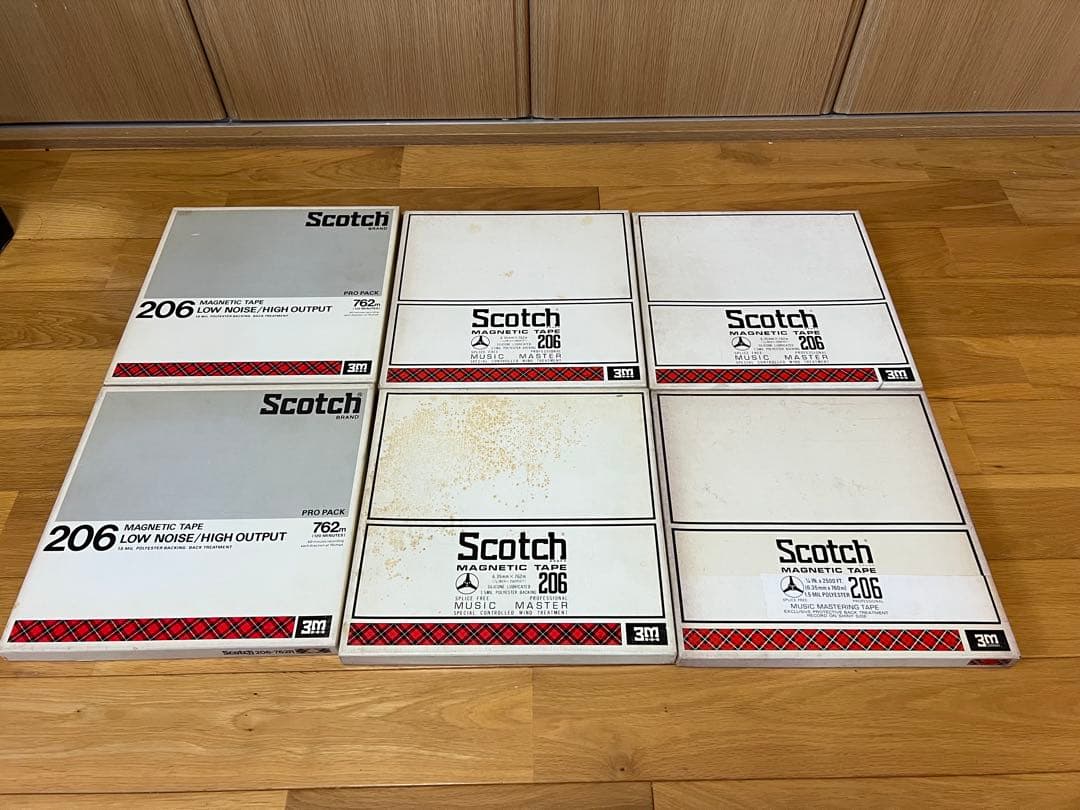 Scotch 206 10号 オープンリールテープ 6個セット