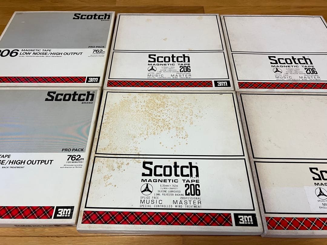 Scotch 206 10号 オープンリールテープ 6個セット