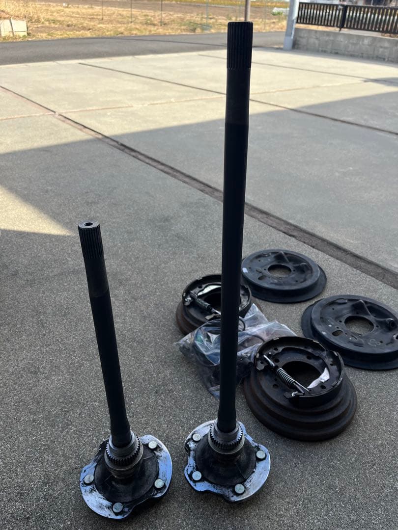 ジムニー　jb23 ワンタッチ加工済み　バックプレート　シャフト