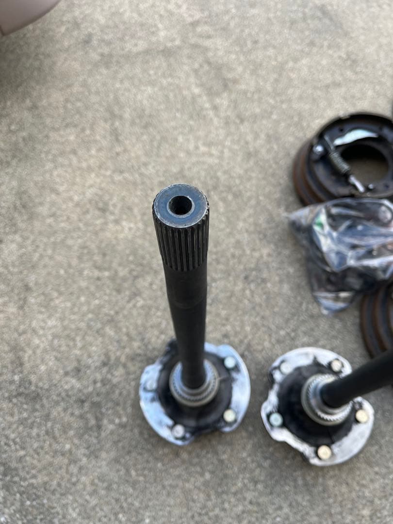 ジムニー　jb23 ワンタッチ加工済み　バックプレート　シャフト