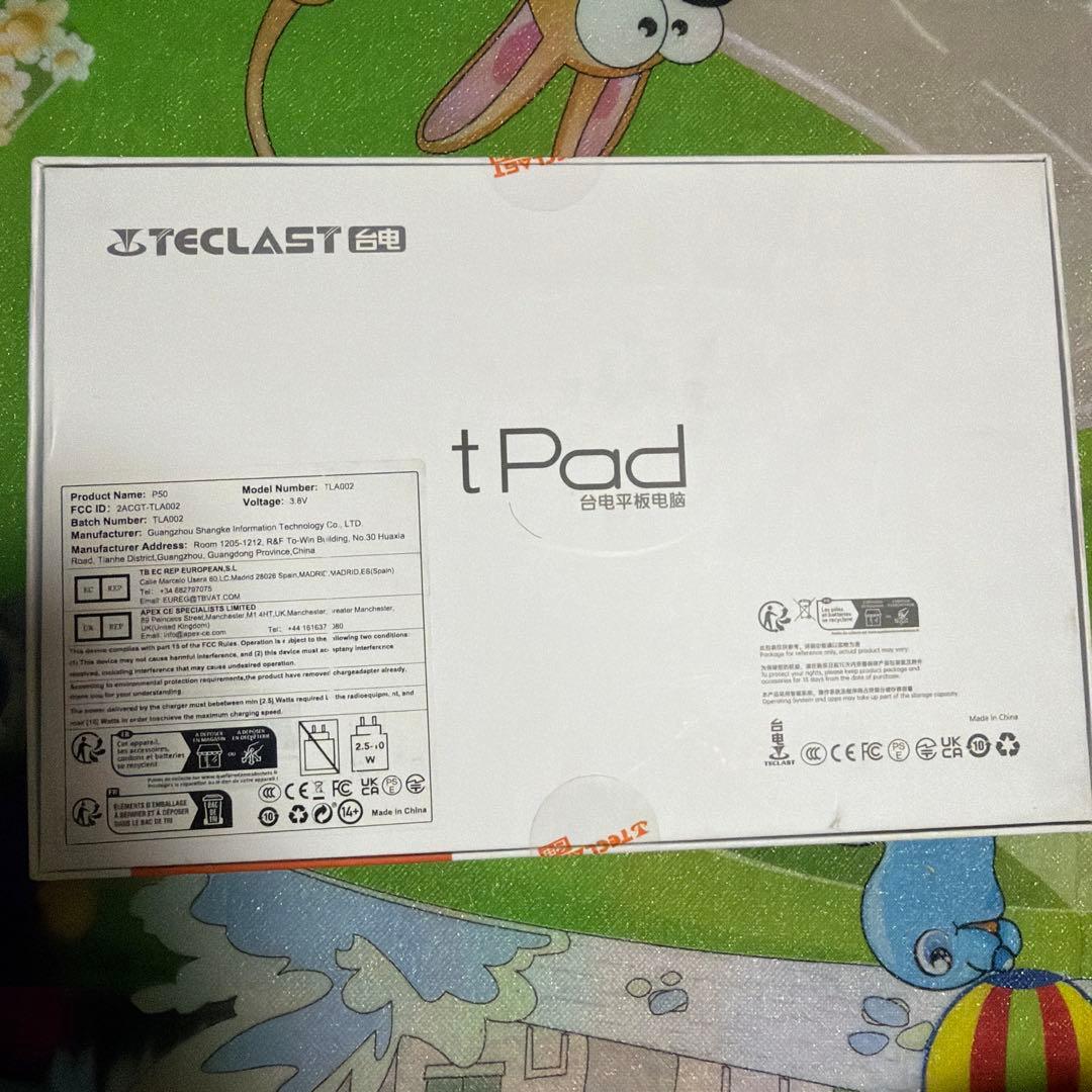 Androidタブレット本体 Teclast tPad P50 (TLA002) (128GB-6GB)