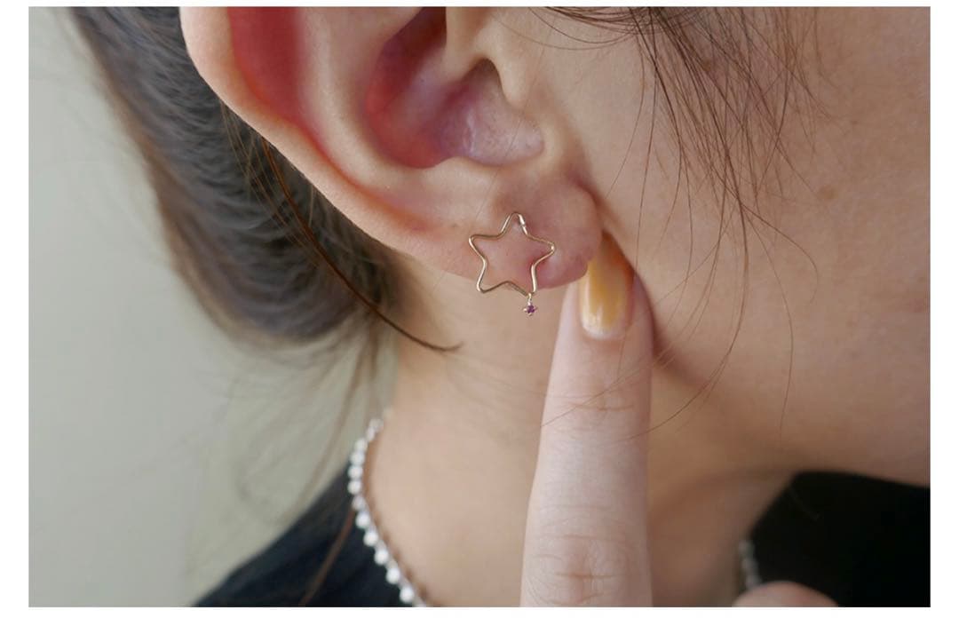 【美品】e.m. little emblem リトルエンブレムイーエム　星ピアス