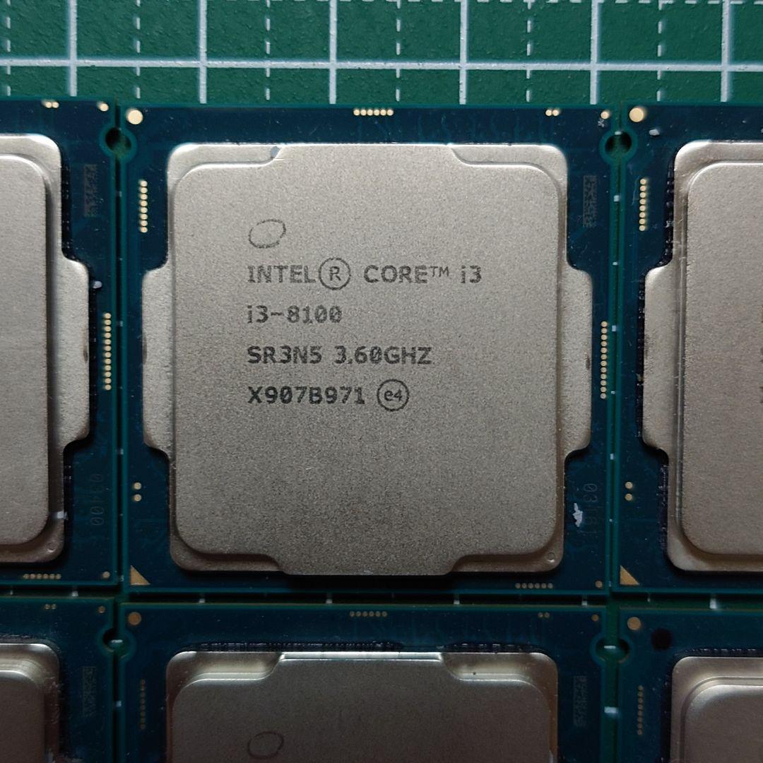 Intel Core i3 8100 3.6GHz 中古 6個