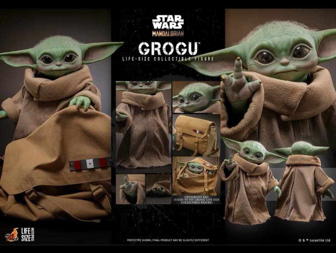 【ライフサイズ・マスターピース】 1/1 グローグー（キャリーバッグ付き）