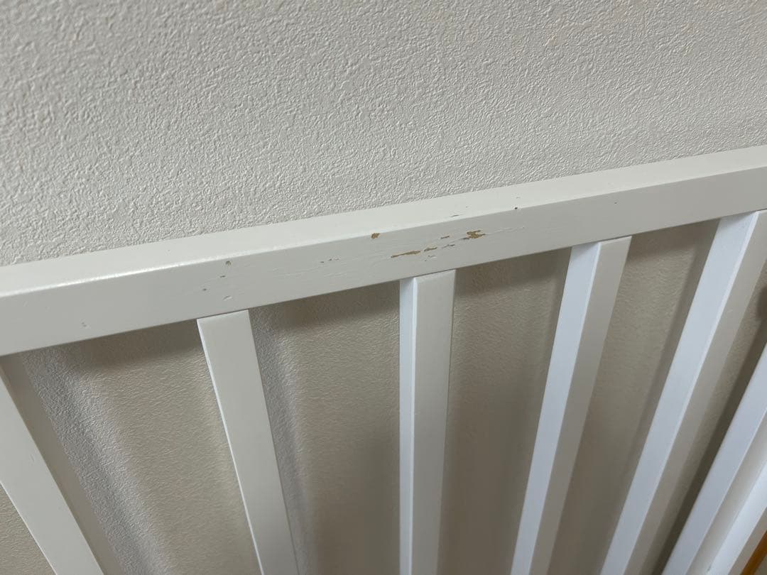 そいねーるⅢ ホワイト木製、布団セット、ベッドガード、サポートベルトあり