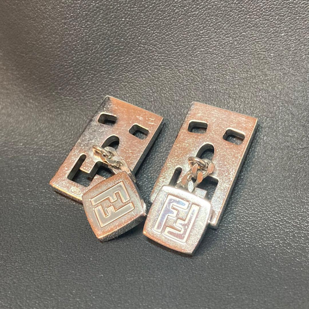 FENDI フェンディ　カフリンクス シルバー　フェイス silver925