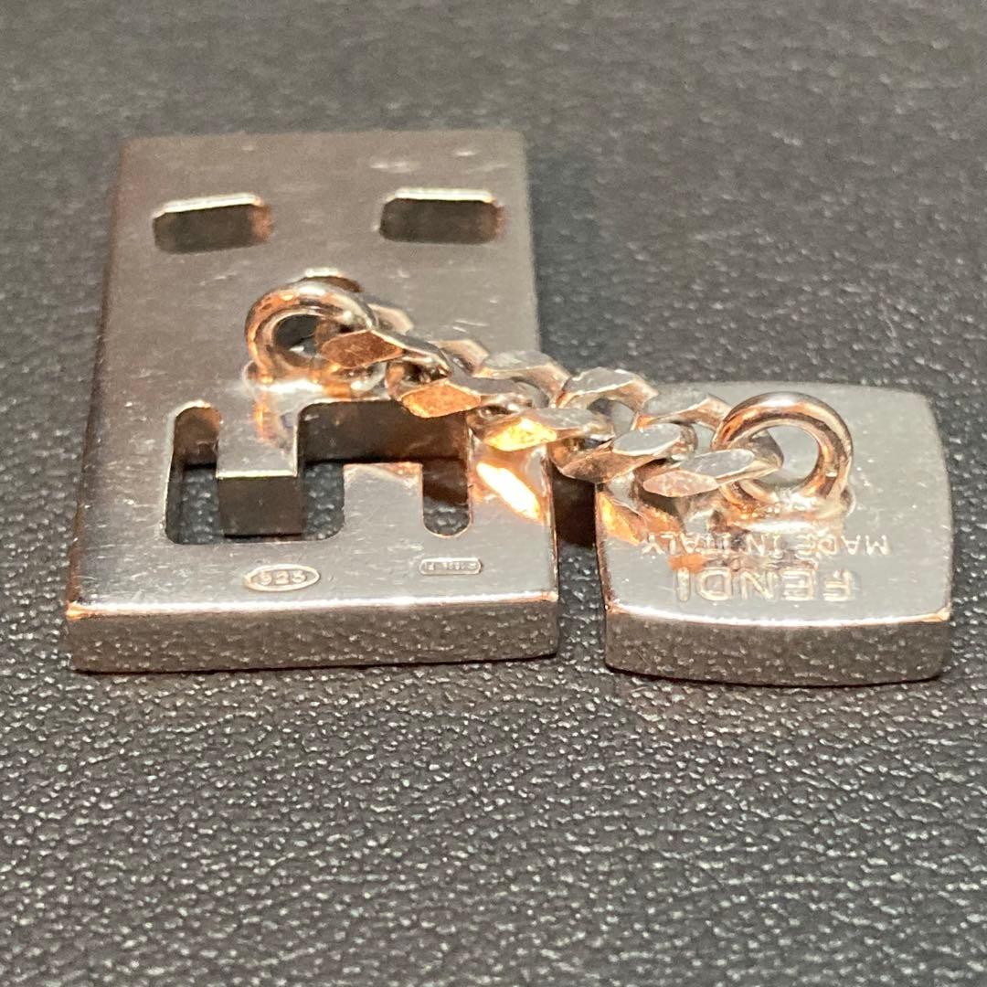 FENDI フェンディ　カフリンクス シルバー　フェイス silver925