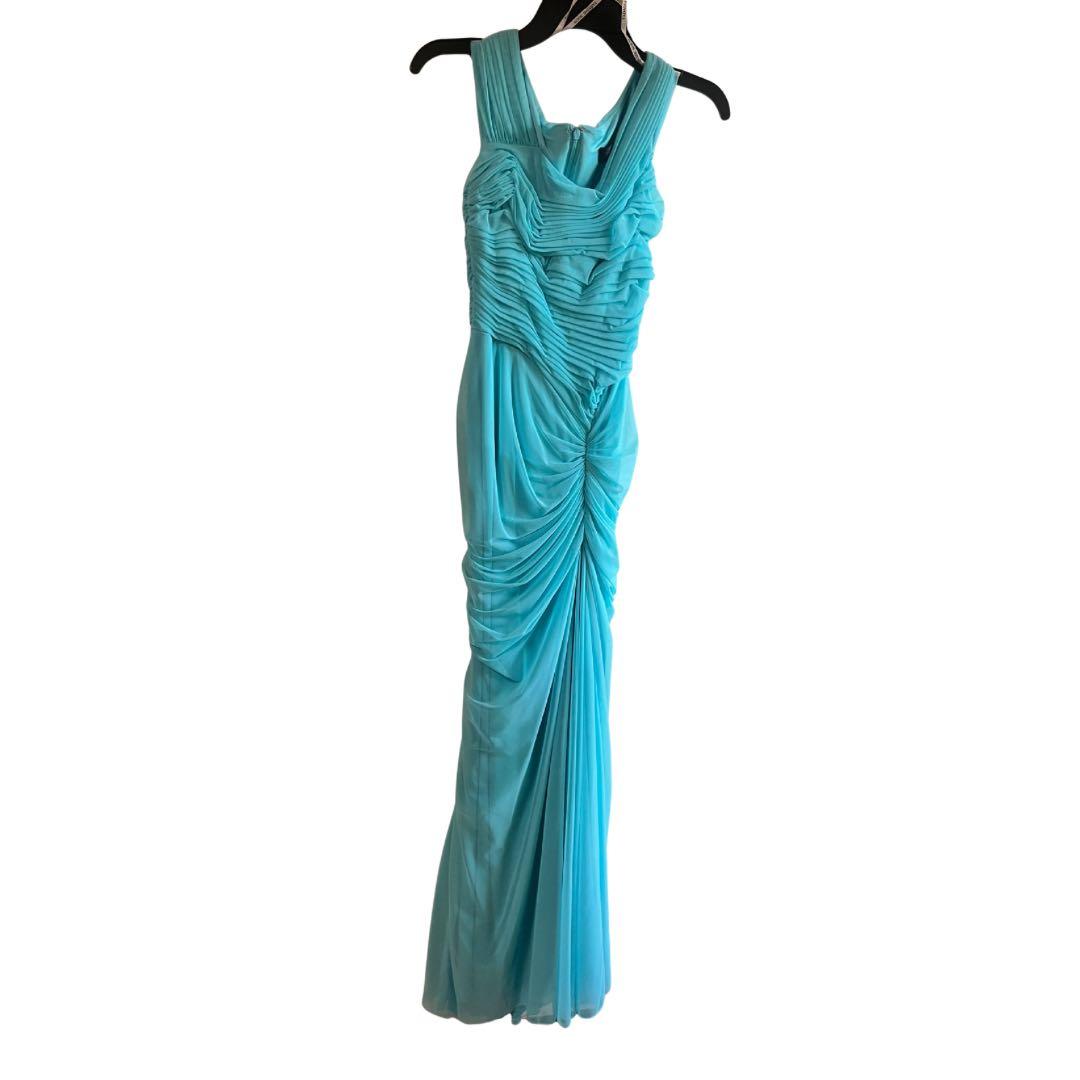 Tadashi Shoji スカイブルーのノースリーブドレス