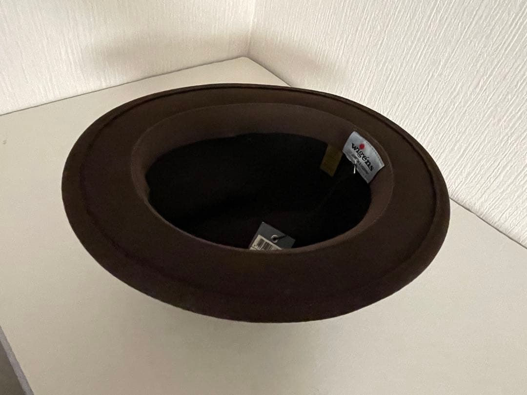 ジョンストン&マーフィー〈Wigens 〉ブラウン ウール100%フェルトハット