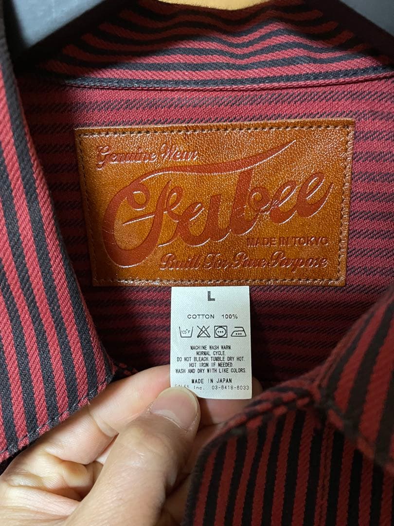 ジャケット・アウター CALEE COLOR HICKORY 1st TYPE JACKET