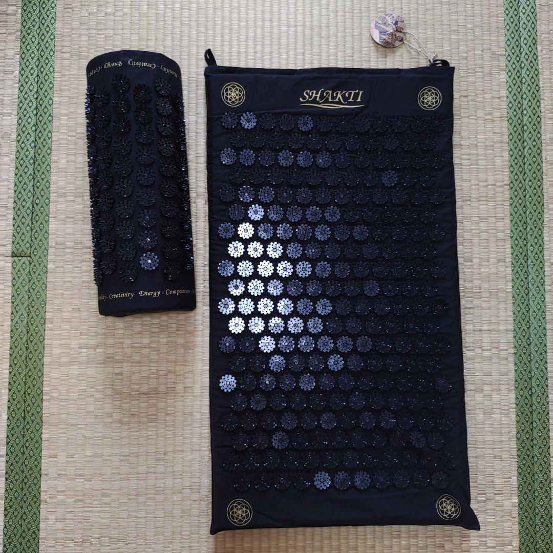 SHAKTI 指圧マット・枕（ブラック）正規品