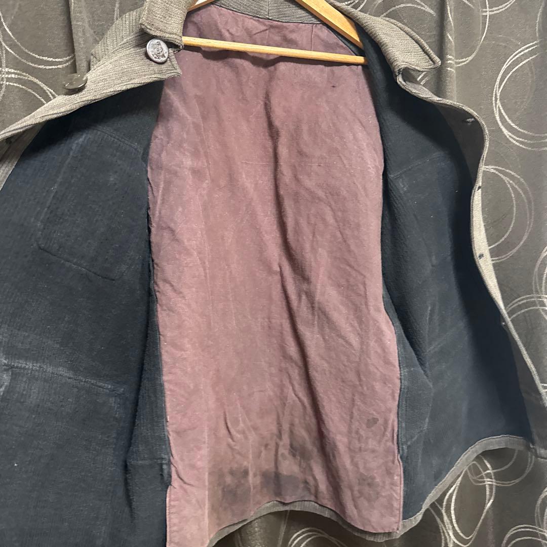 50s動物ボタン フレンチハンティングジャケット コットンピケ