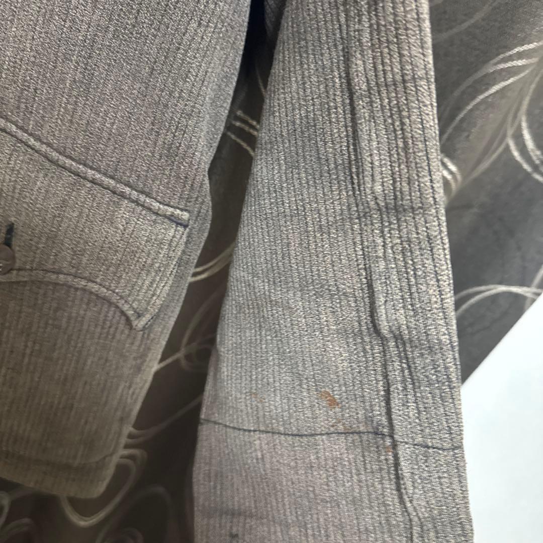 50s動物ボタン フレンチハンティングジャケット コットンピケ