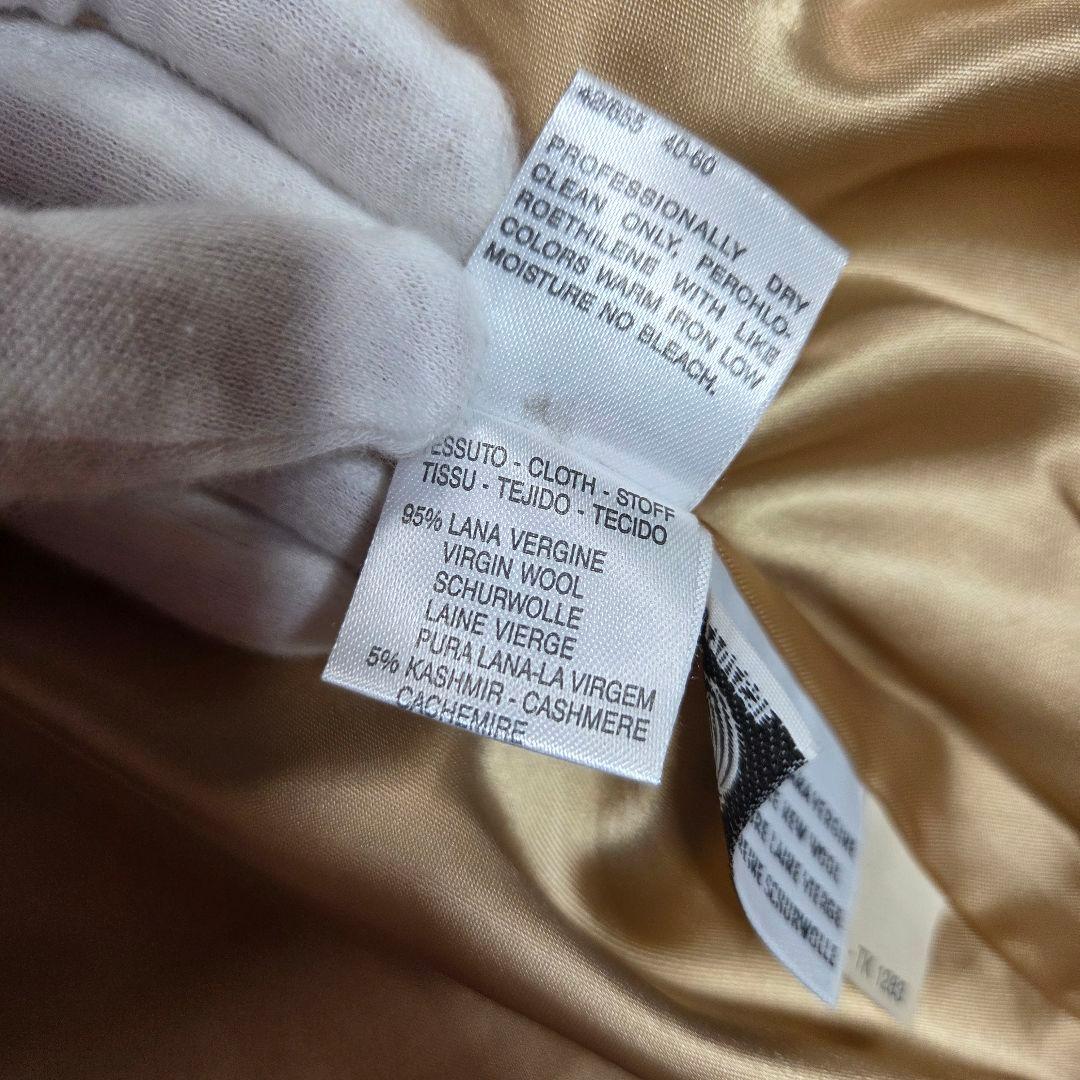 [美品]MARELLA フレアステンカラーコート カシミヤ混 40 ベージュ