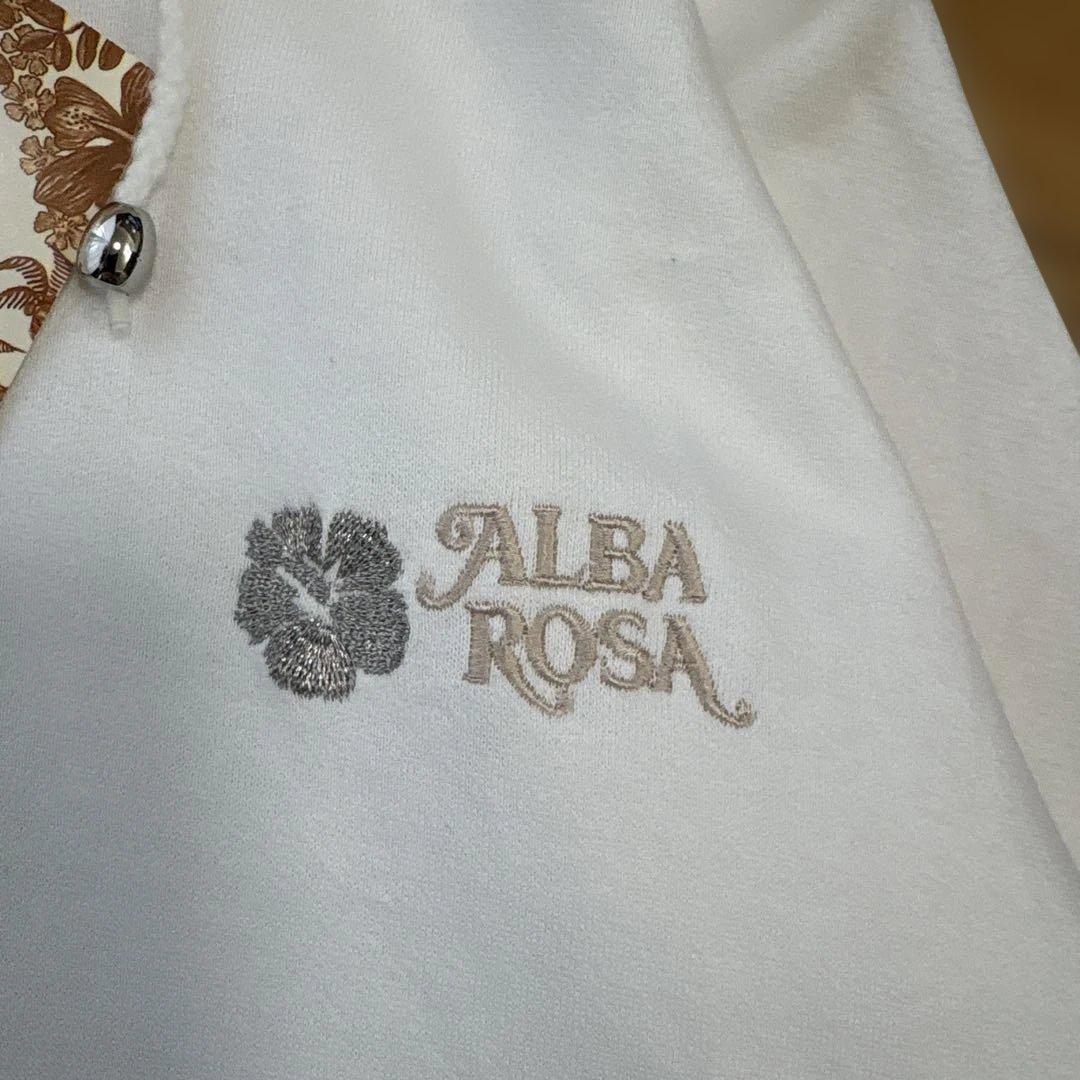 新品　ALBAROSA アルバローザ 立体ロゴ 刺繍ロゴ ジップアップパーカー