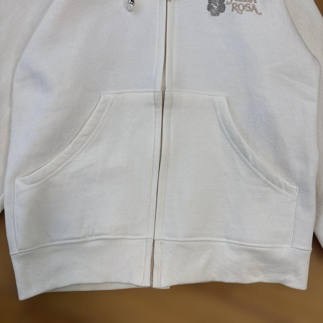 新品　ALBAROSA アルバローザ 立体ロゴ 刺繍ロゴ ジップアップパーカー