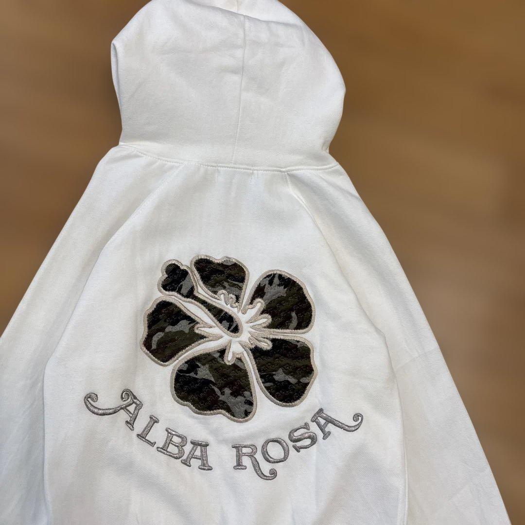 新品　ALBAROSA アルバローザ 立体ロゴ 刺繍ロゴ ジップアップパーカー