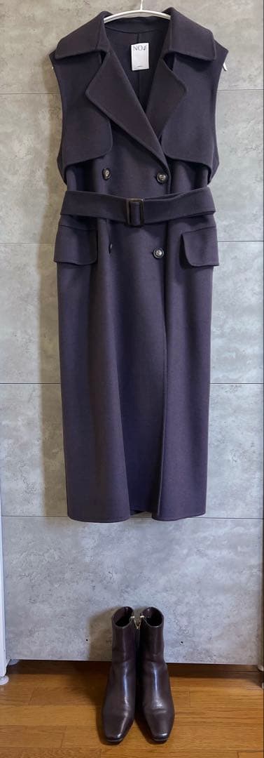 大草直子　ナンバーb ウールリバーロングジレ　アマーク