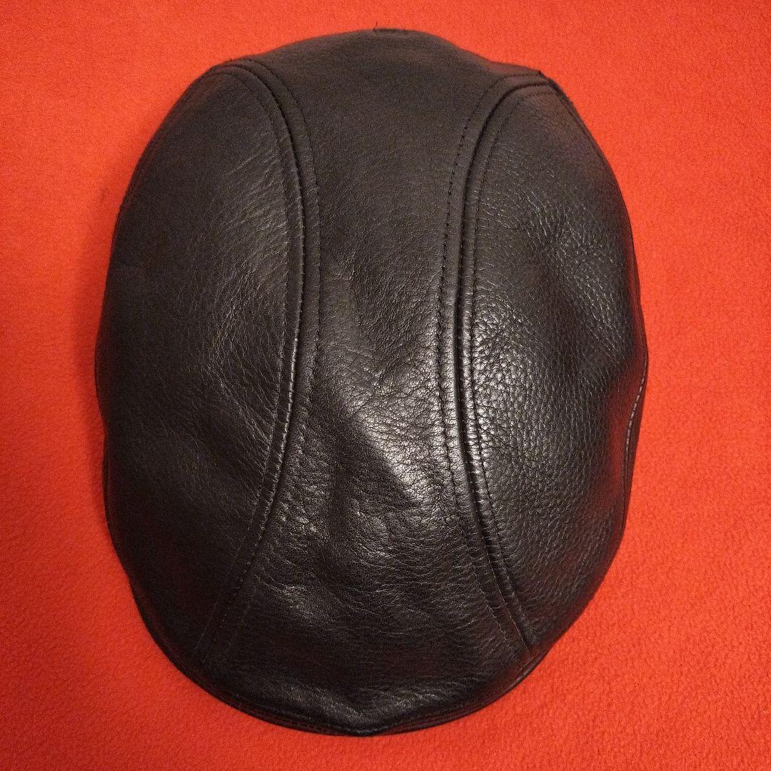 NEW YORK HAT レザーハンチング LAMBA 1900 BLACK