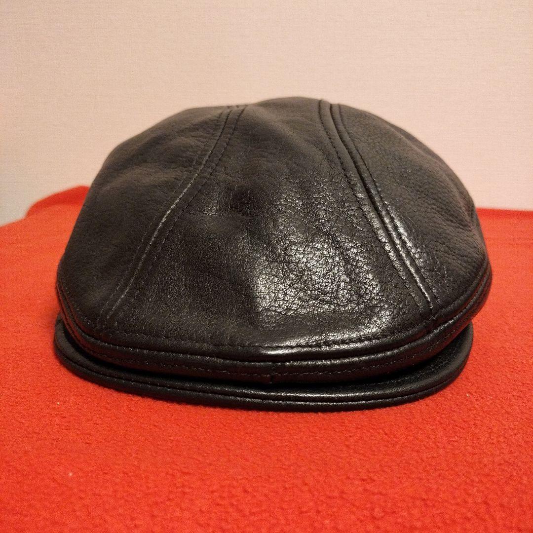 NEW YORK HAT レザーハンチング LAMBA 1900 BLACK