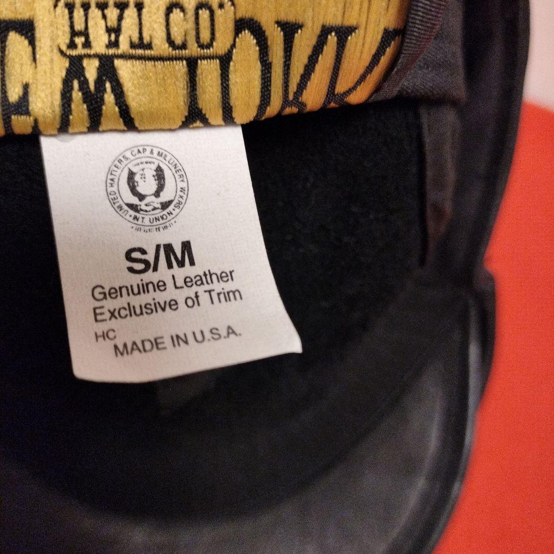 NEW YORK HAT レザーハンチング LAMBA 1900 BLACK