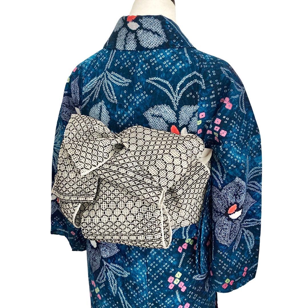 ™️20 ★ピョコです★有松絞り　未使用品　絞り染め　絞り浴衣　浴衣