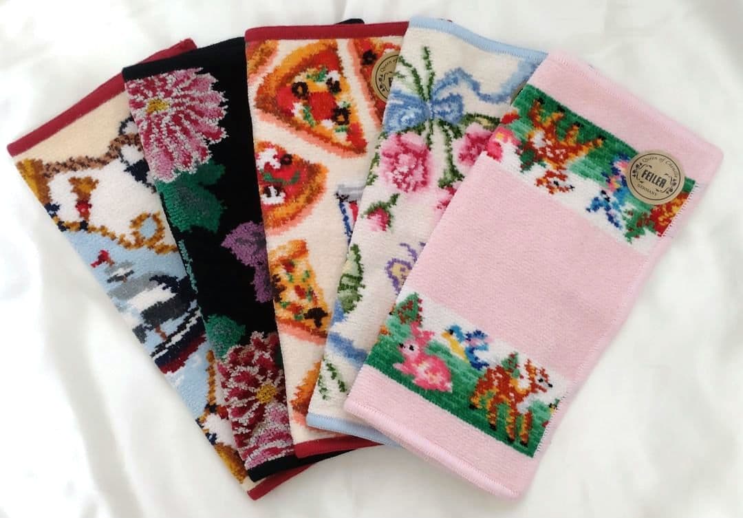 FEILER(フェイラー) 新品ハンカチ5枚①