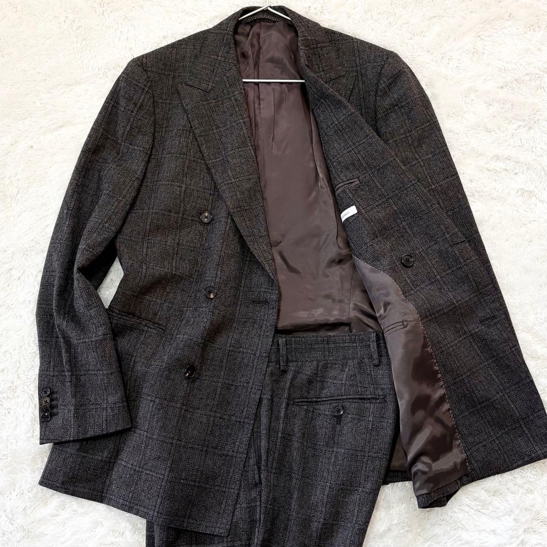 【極美品】スーツカンパニー Tonic ダブルブレスト スーツ セットアップ L