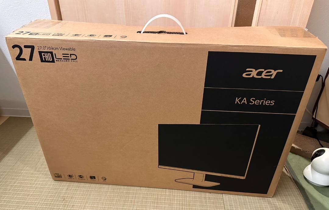Acer モニター AlphaLine 27型 KA270HAbmidx　超美品